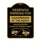Signmission Reserved Parking for Salesperson of the Month Unauthorized Vehicles Towed Away, A-DES-BG-1824-23076 A-DES-BG-1824-23076 - alternate 1